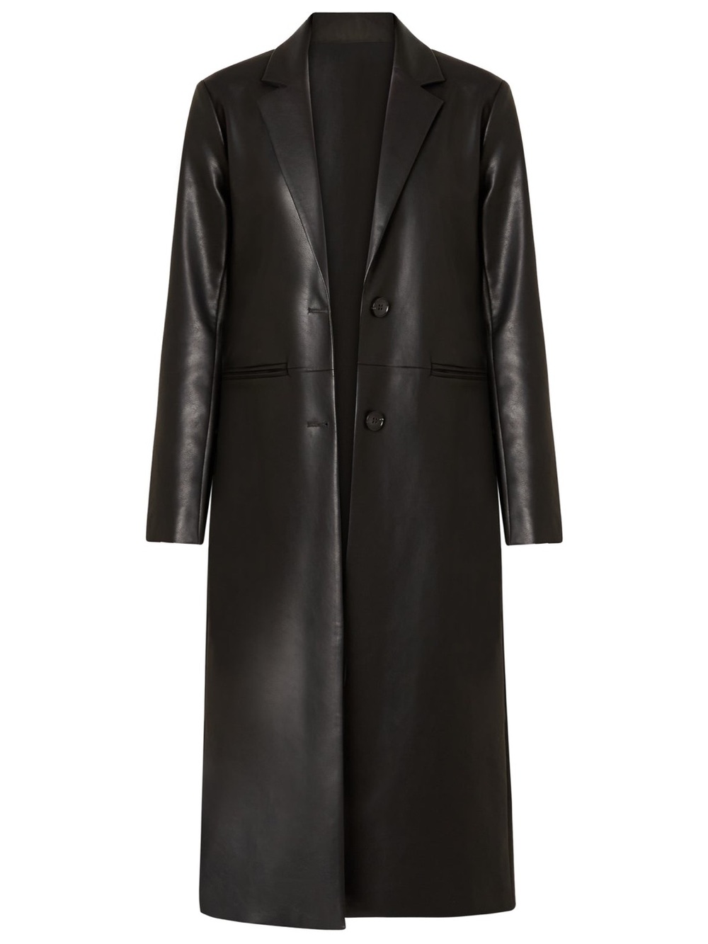 Black Long Leather Coat